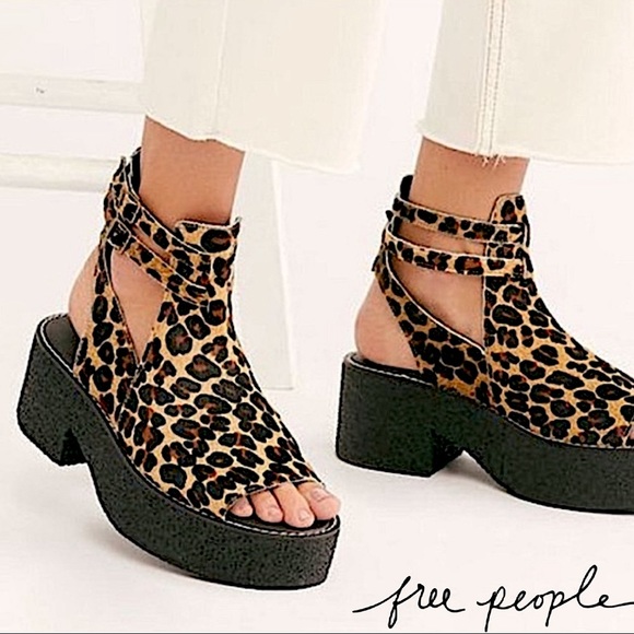Free People Shoes - Free People HTF Dollskill Chunky Print Platform